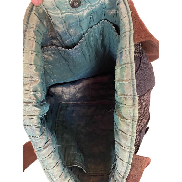 Remade Unique Brown Suit Bag/Tote‎ by Kelly Rozelle - Picture 6 of 7